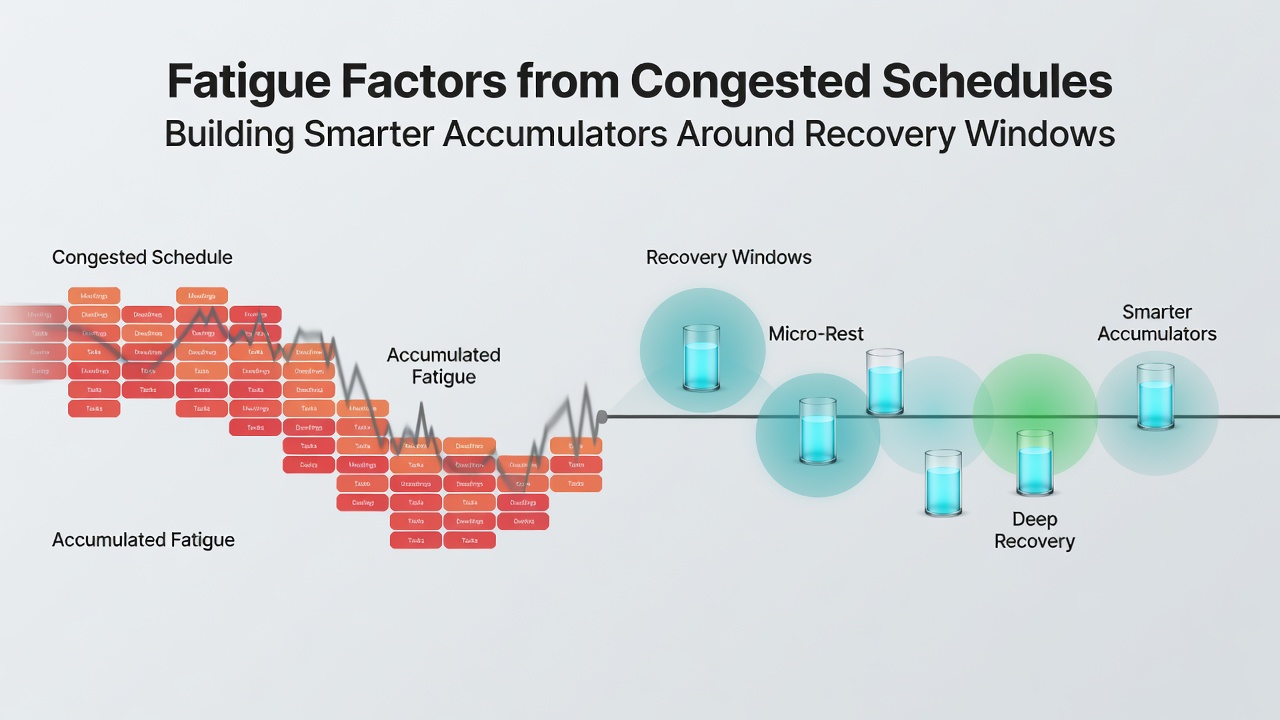 Data charts displaying recovery windows and match performance statistics for football teams