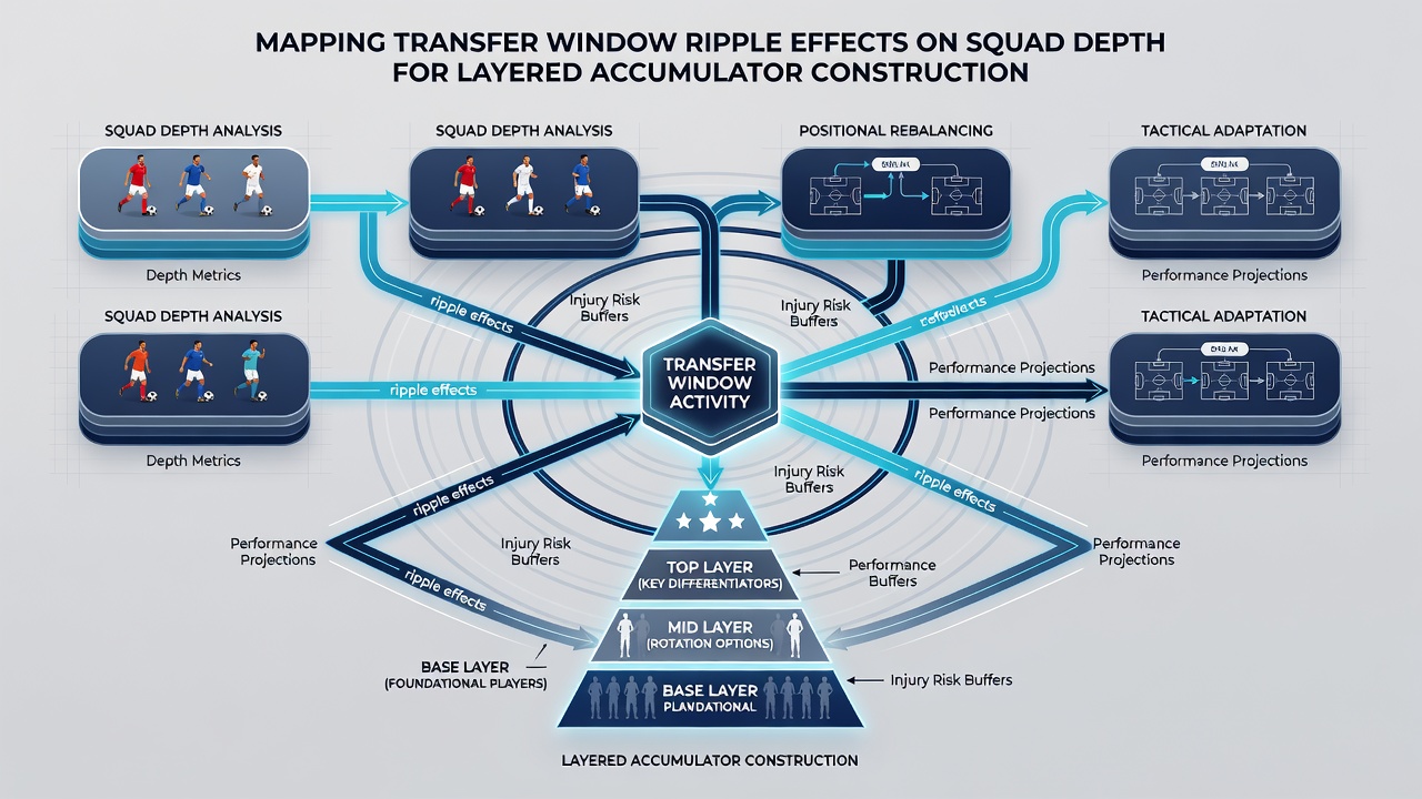 Detailed squad depth chart showing transfer impacts on multiple team positions