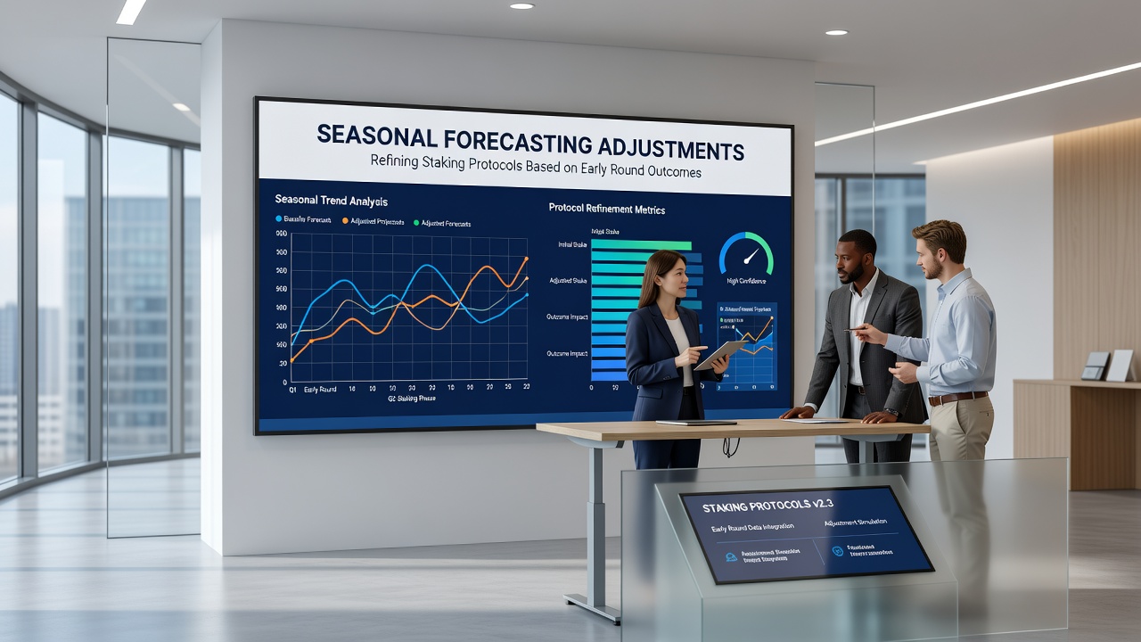 Illustration of refined staking protocols with seasonal forecasting adjustments overlaid on match outcome data